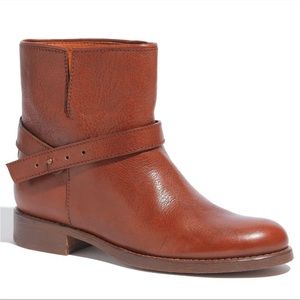 Madewell Brown Biker Ankle Boot